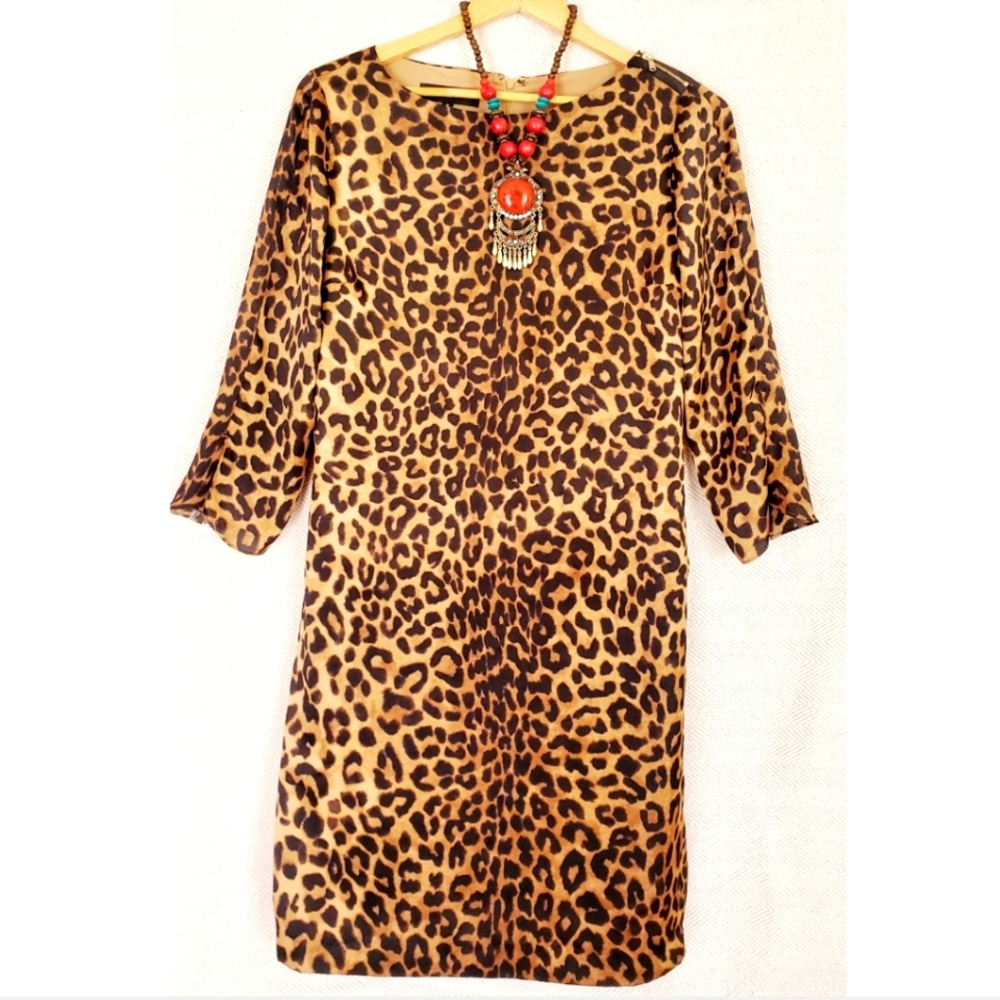 JONES NEW YORK COLLECTION LEOPARD DRESS